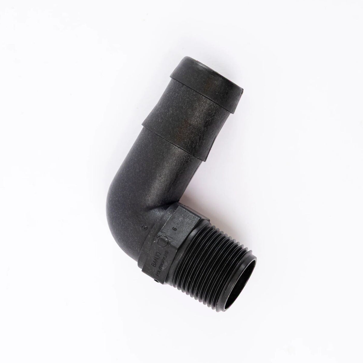3/4" Male Thread x 1" 90 Deg Hose Barb - EL200-90